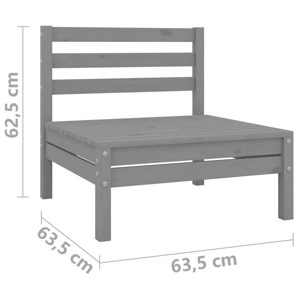 10 Piece Garden Lounge Set Solid Pinewood Price