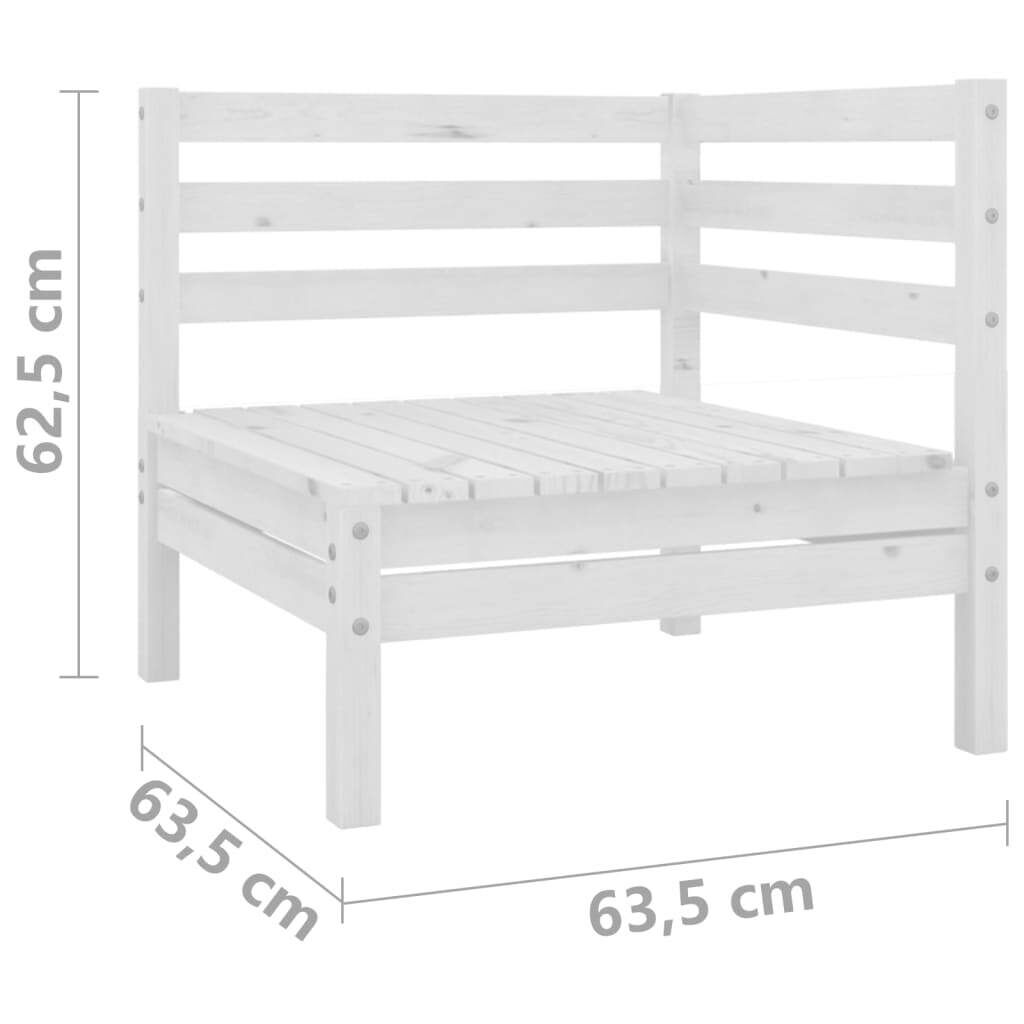 14 Piece Garden Lounge Set Solid Pinewood Price