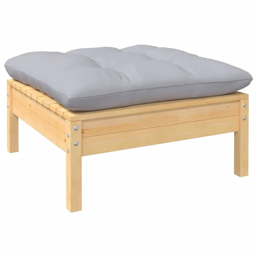 14 Piece Garden Lounge Set with Cushions Solid Pinewood Price