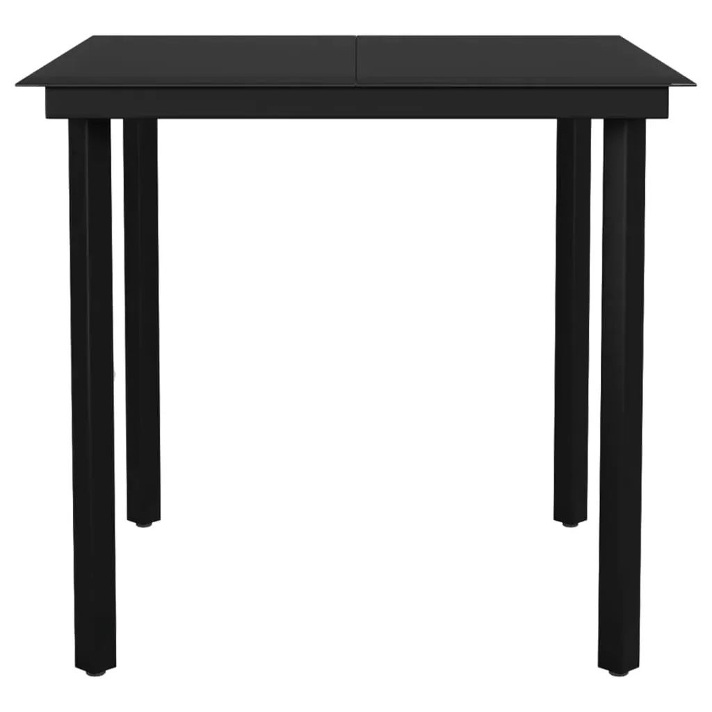 Garden Dining Set Black Price