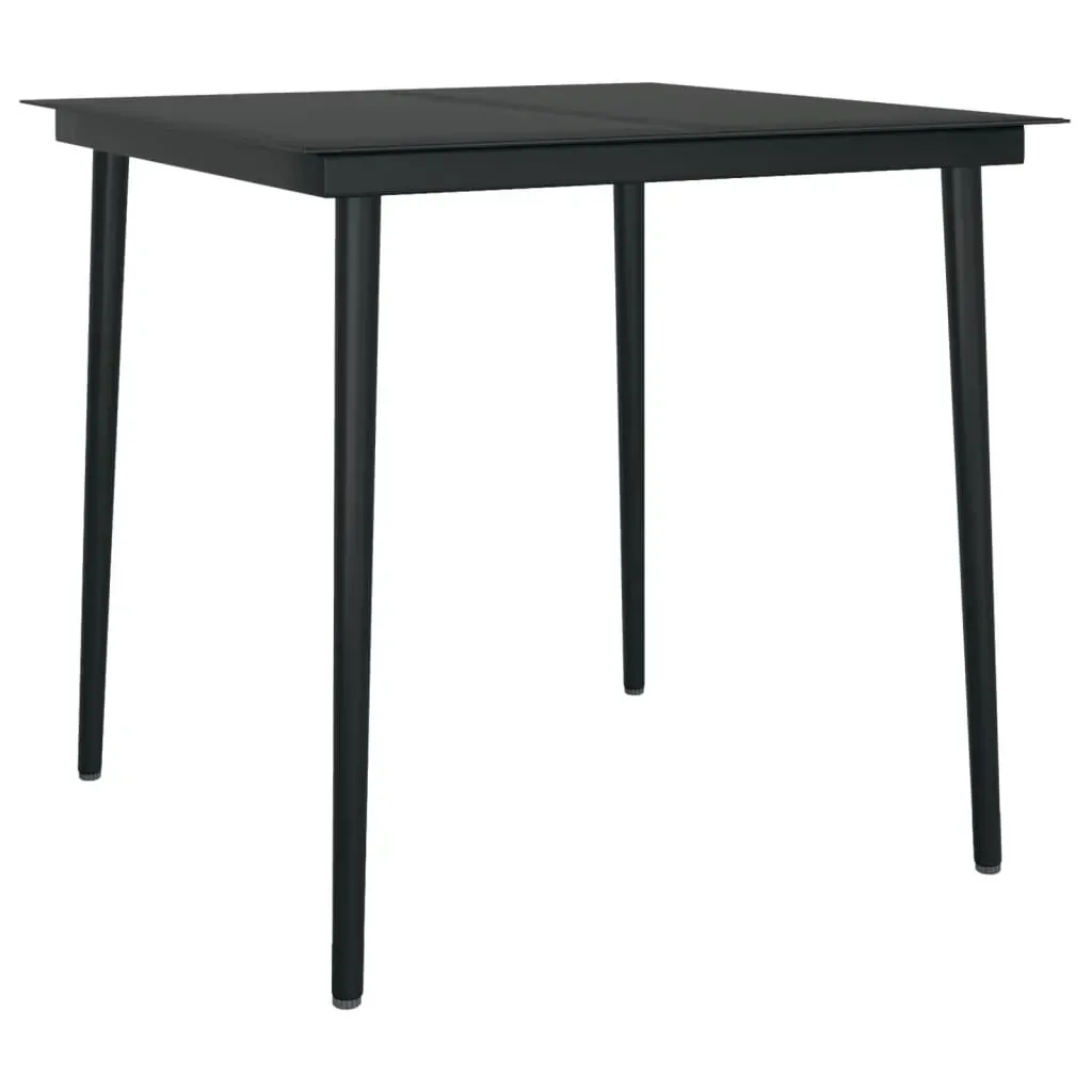 Garden Dining Set Black Price