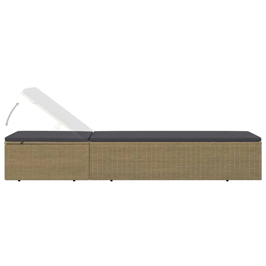 Sunlounger Poly Rattan and Price
