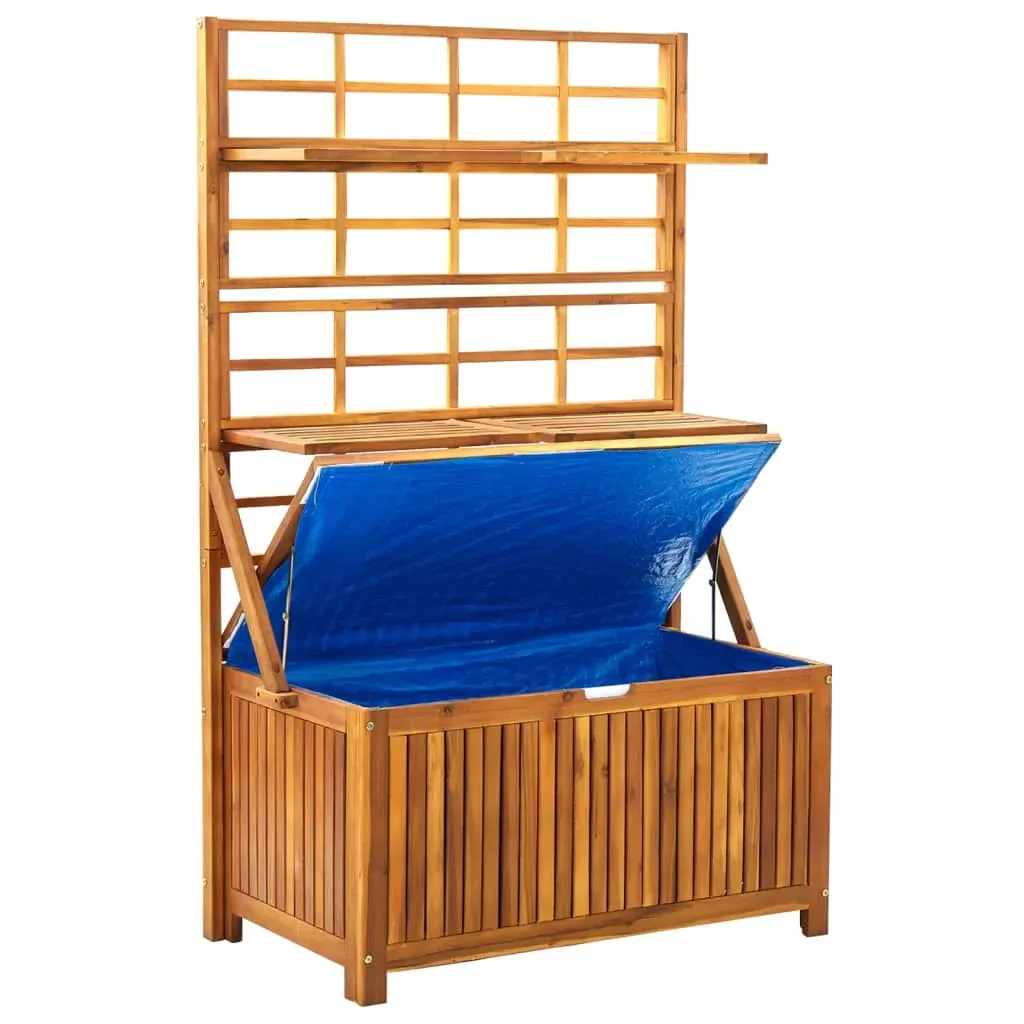 Storage Box with Trellis 99x55x160 cm Solid Acacia Wood Price