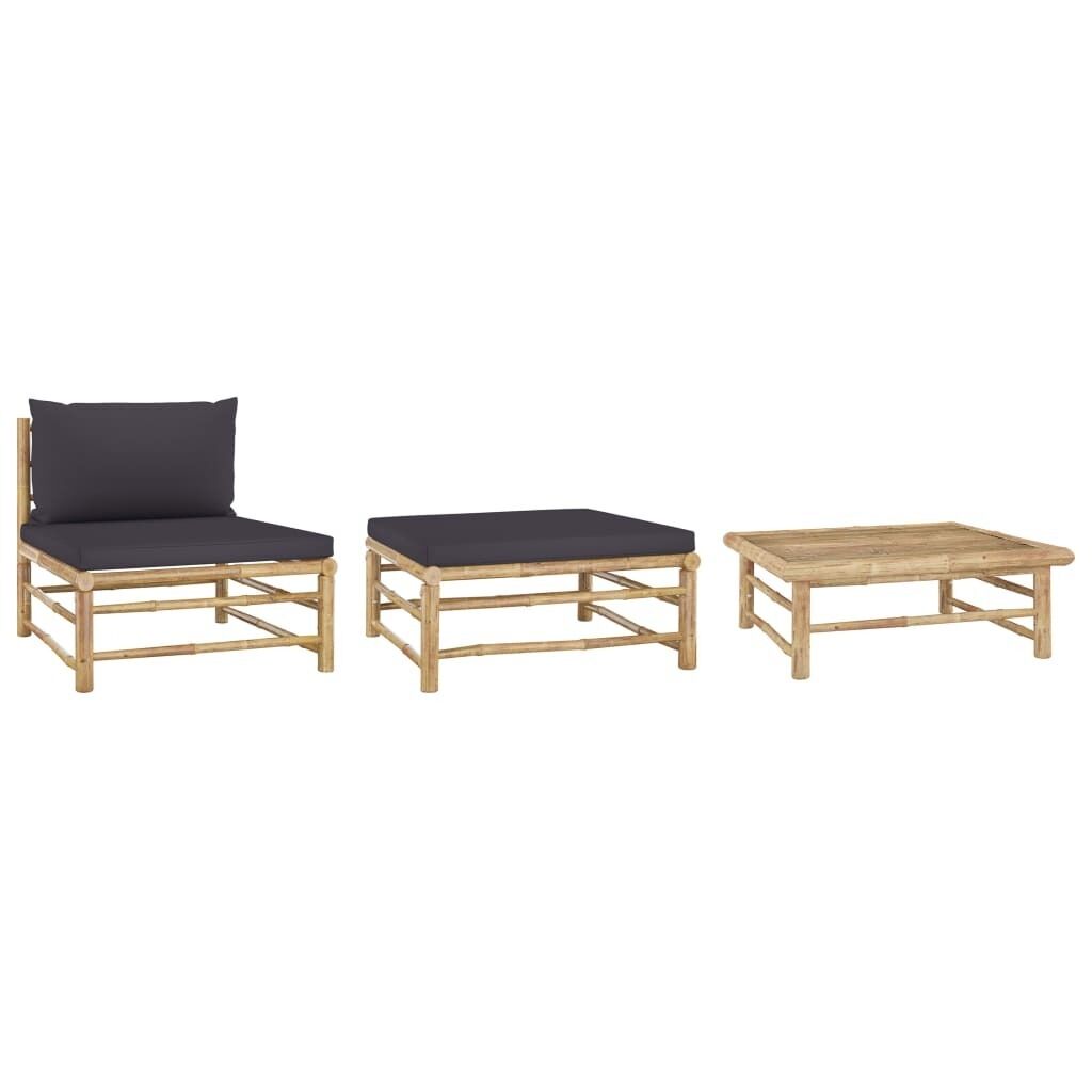 Garden Lounge Set with Cushions Bamboo Price