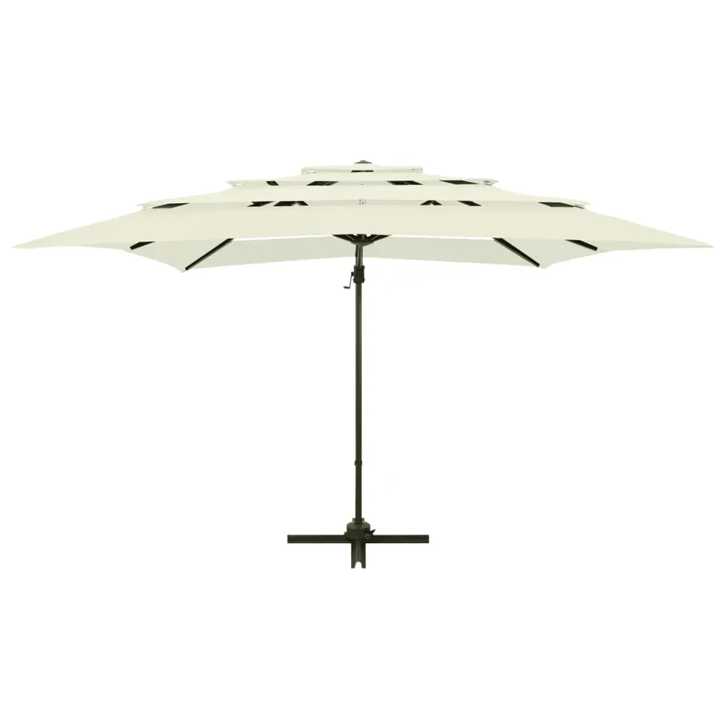 4-Tier Parasol with Aluminium Pole 250x250 cm Price