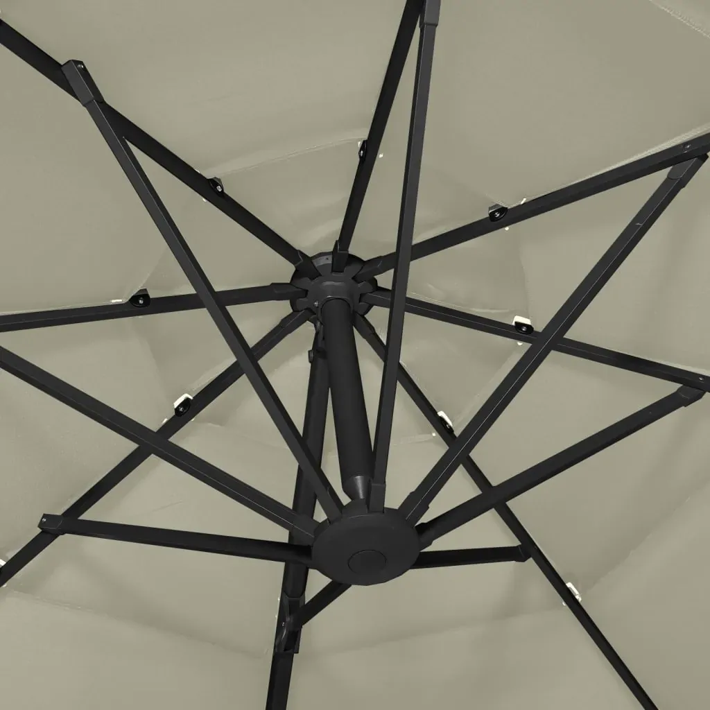 4-Tier Parasol with Aluminium Pole 3x3 m Price