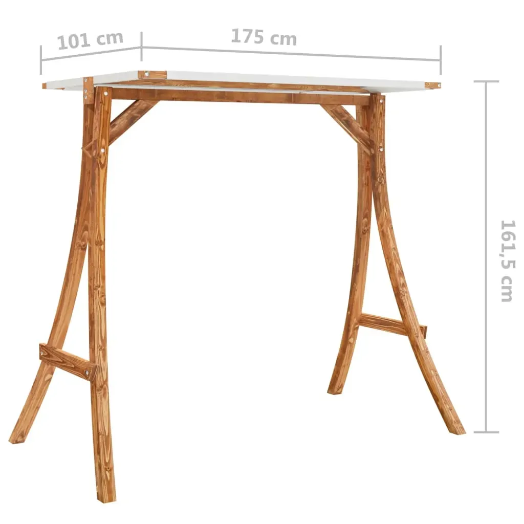 Swing Frame with Roof Solid Bent Wood with Teak Finish Price