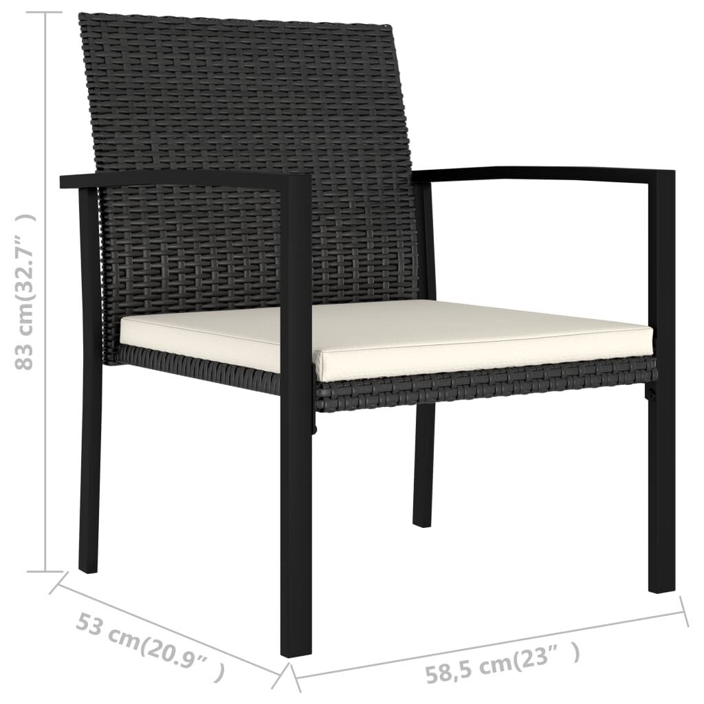 Garden Dining Chairs Poly Rattan Price