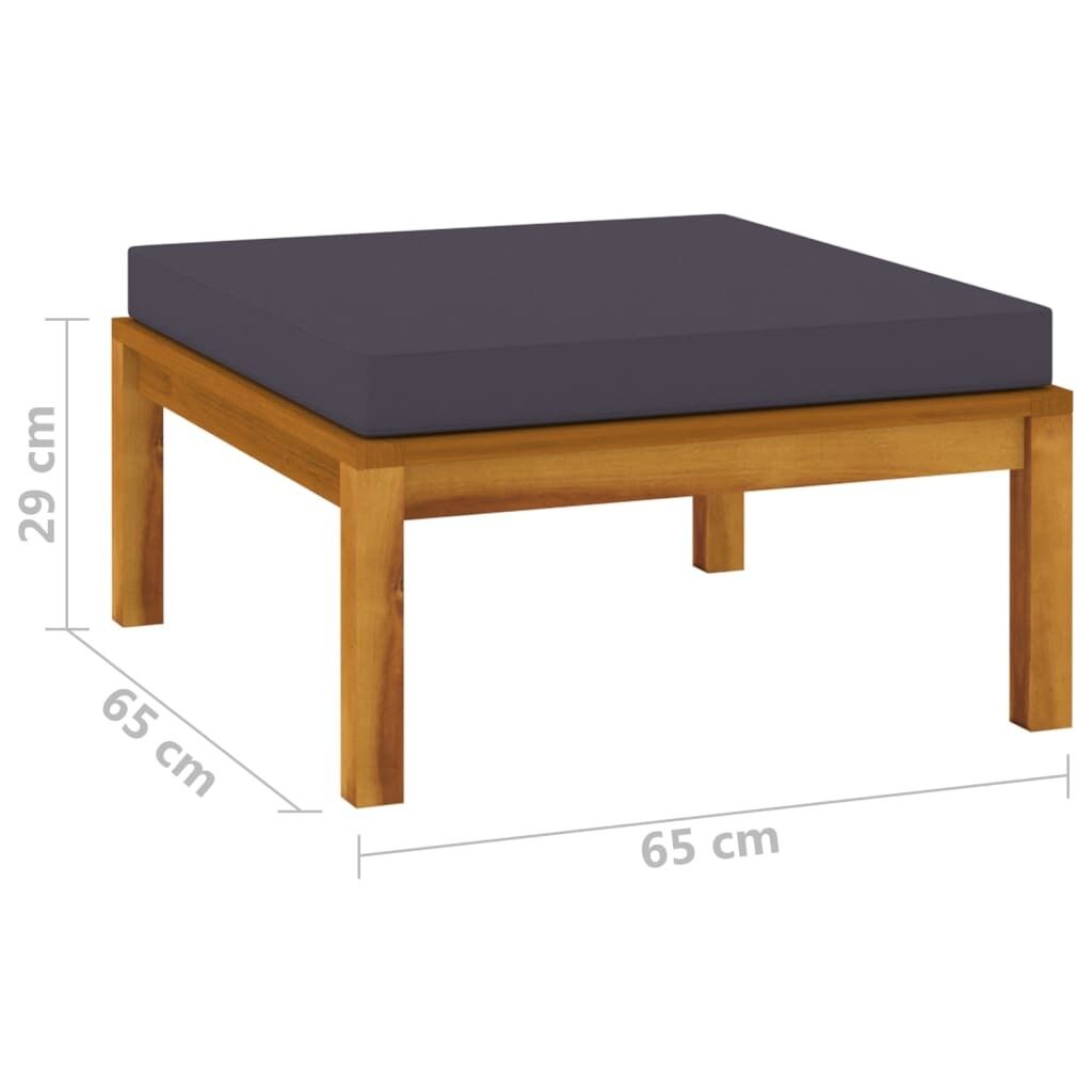 Footrest with Cushion Solid Acacia Wood Price