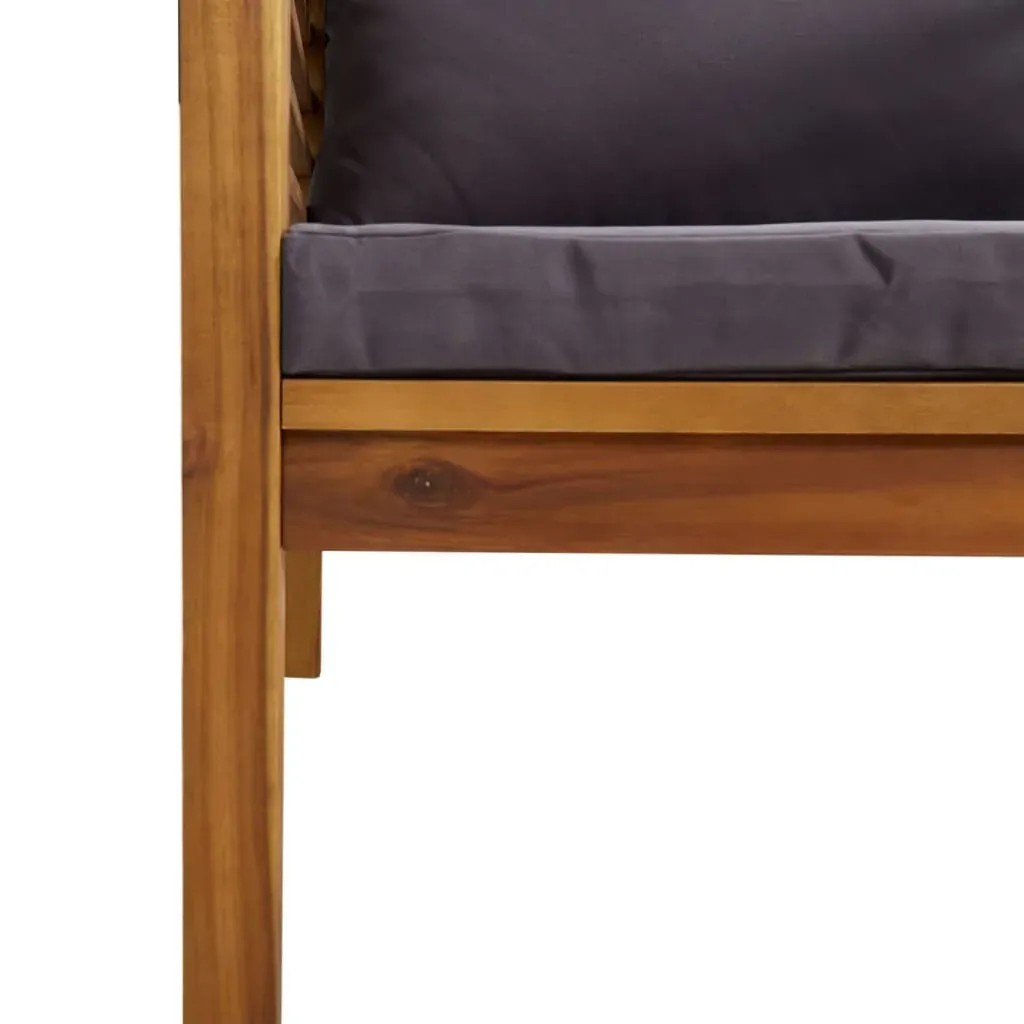Garden Chair with Cushions Solid Acacia Wood Price