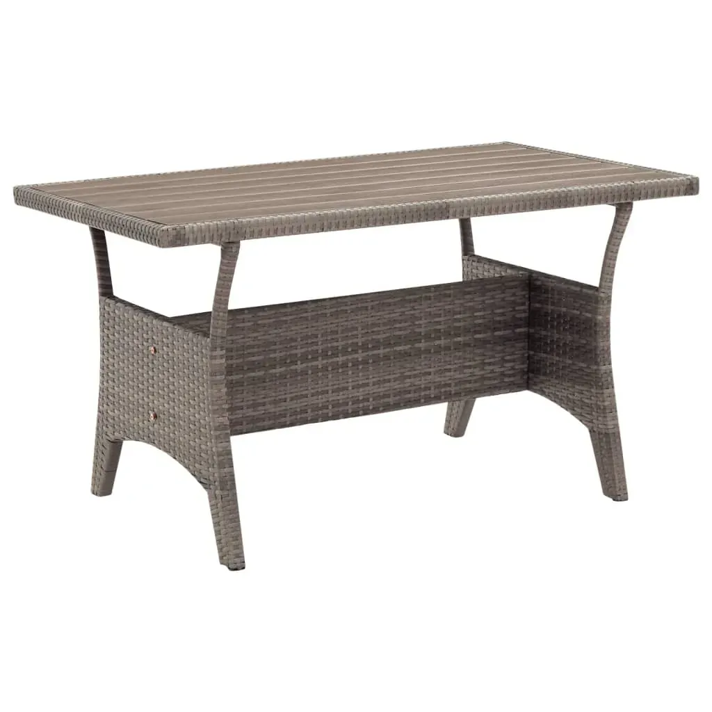 Garden Table 120x70x66 cm Poly Rattan Price