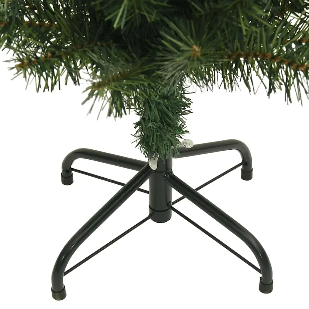 Slim Artificial Christmas Tree with Stand Green PVC Price