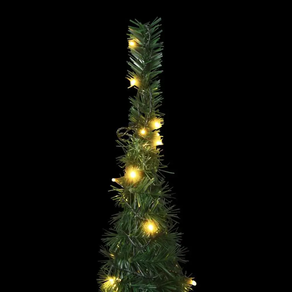 Pop-up String Artificial Christmas Tree with LED Green Price