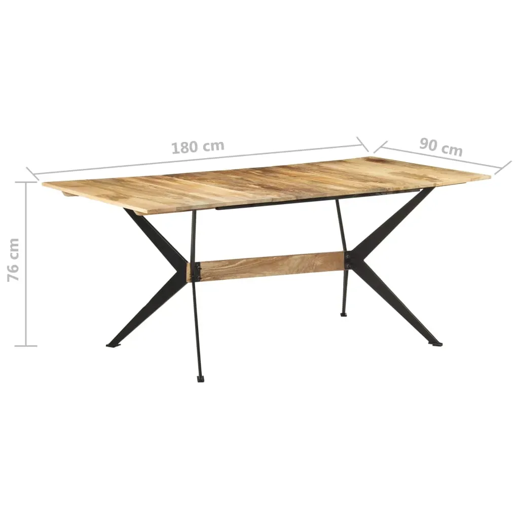Dining Table 180x90x76 cm Solid Mango Wood Price