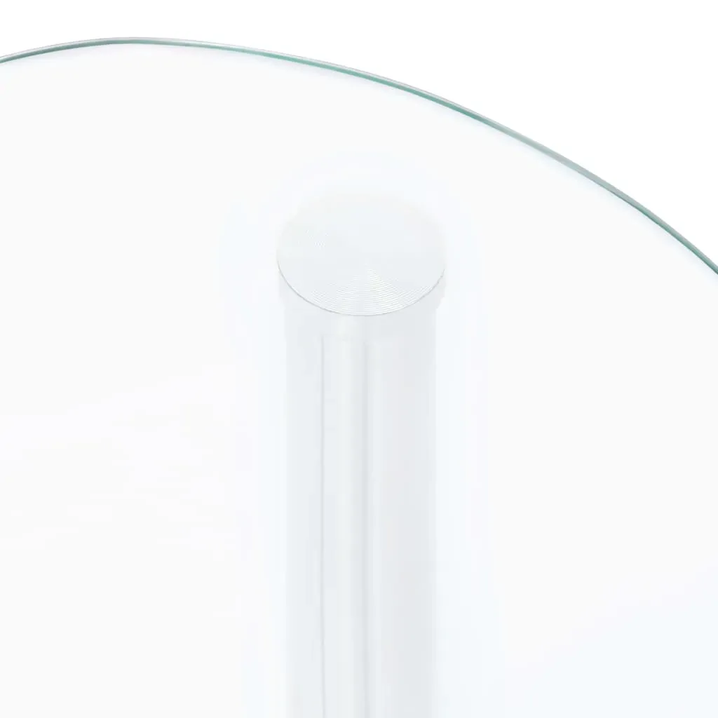 Tredegar 2-Tier Side Table Transparent 38x38x50 cm Tempered Glass Price
