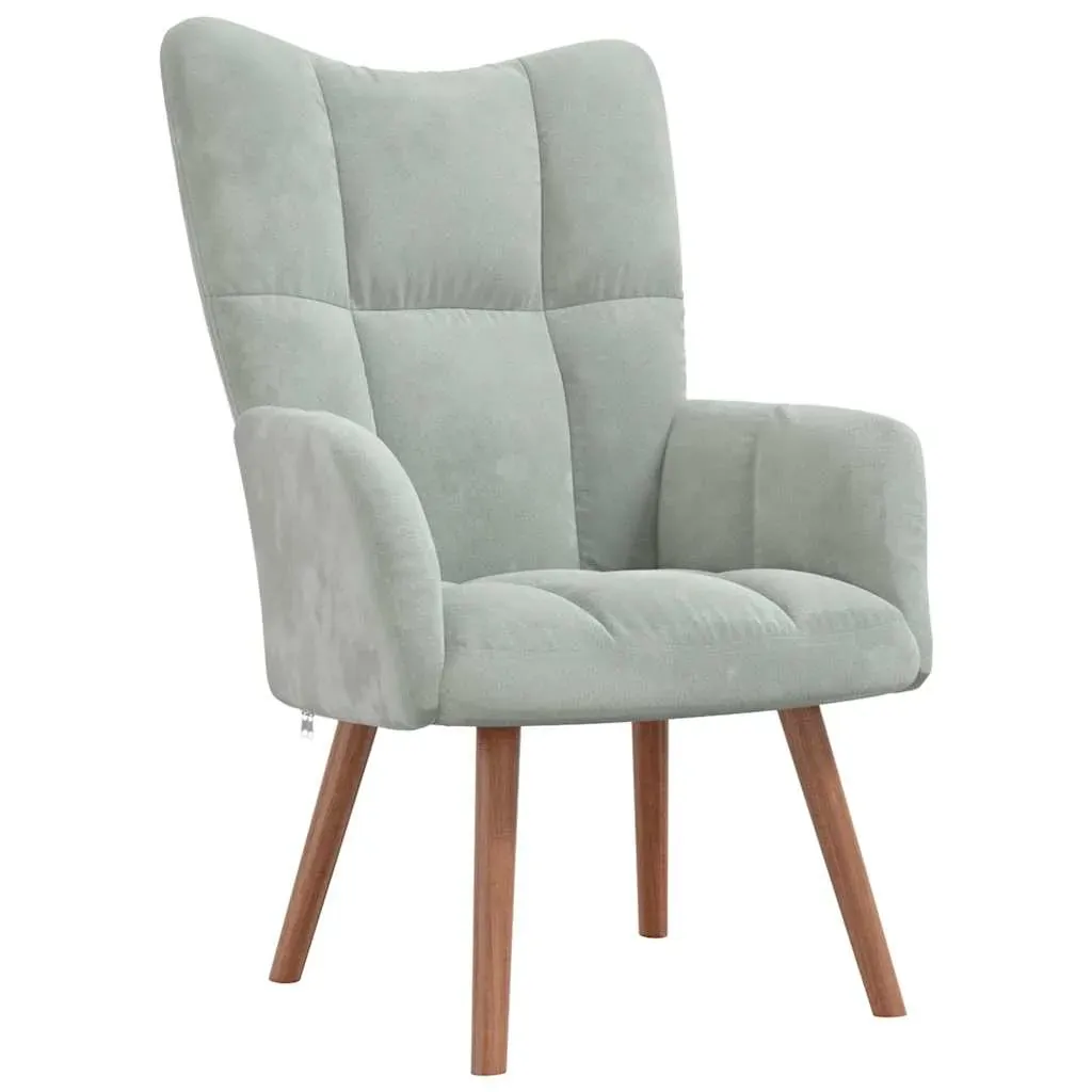 Relaxing Chair with a Stool Velvet Price