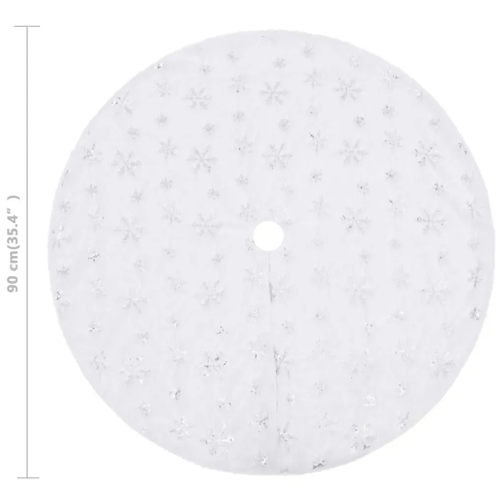 Luxury Christmas Tree Skirt White Faux Fur Price