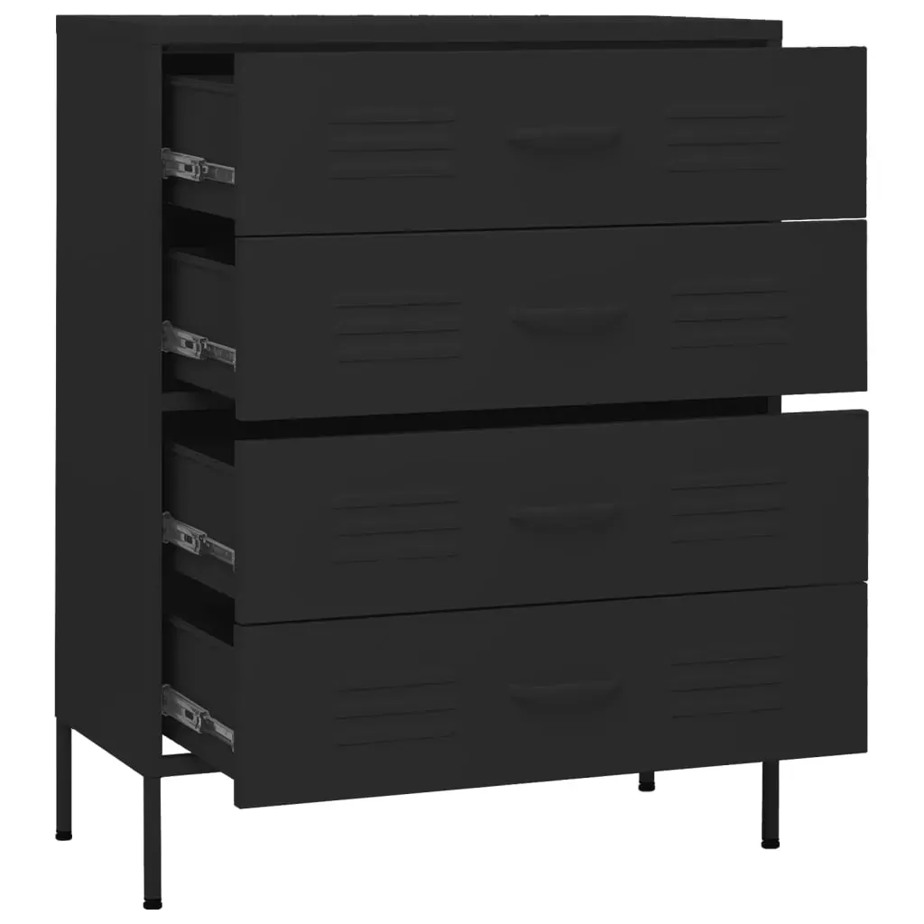 Chest of Drawers 80x35x101.5 cm Steel Price