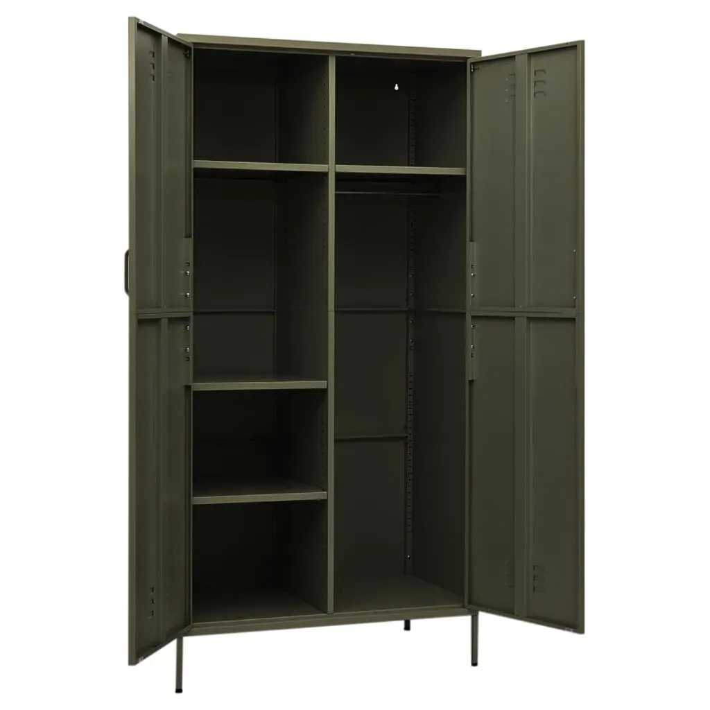 Wardrobe Olive 90x50x180 cm Steel Price