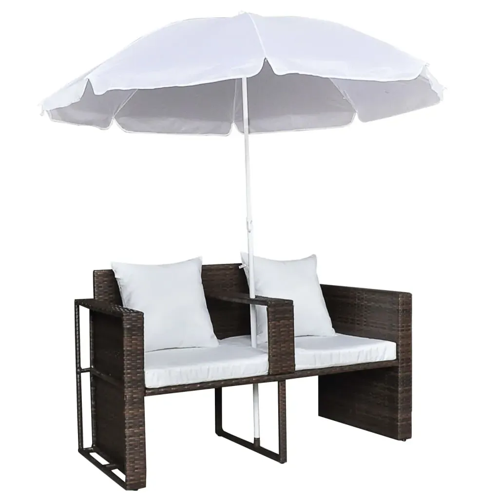 Garden Bed with Parasol Poly Rattan Price