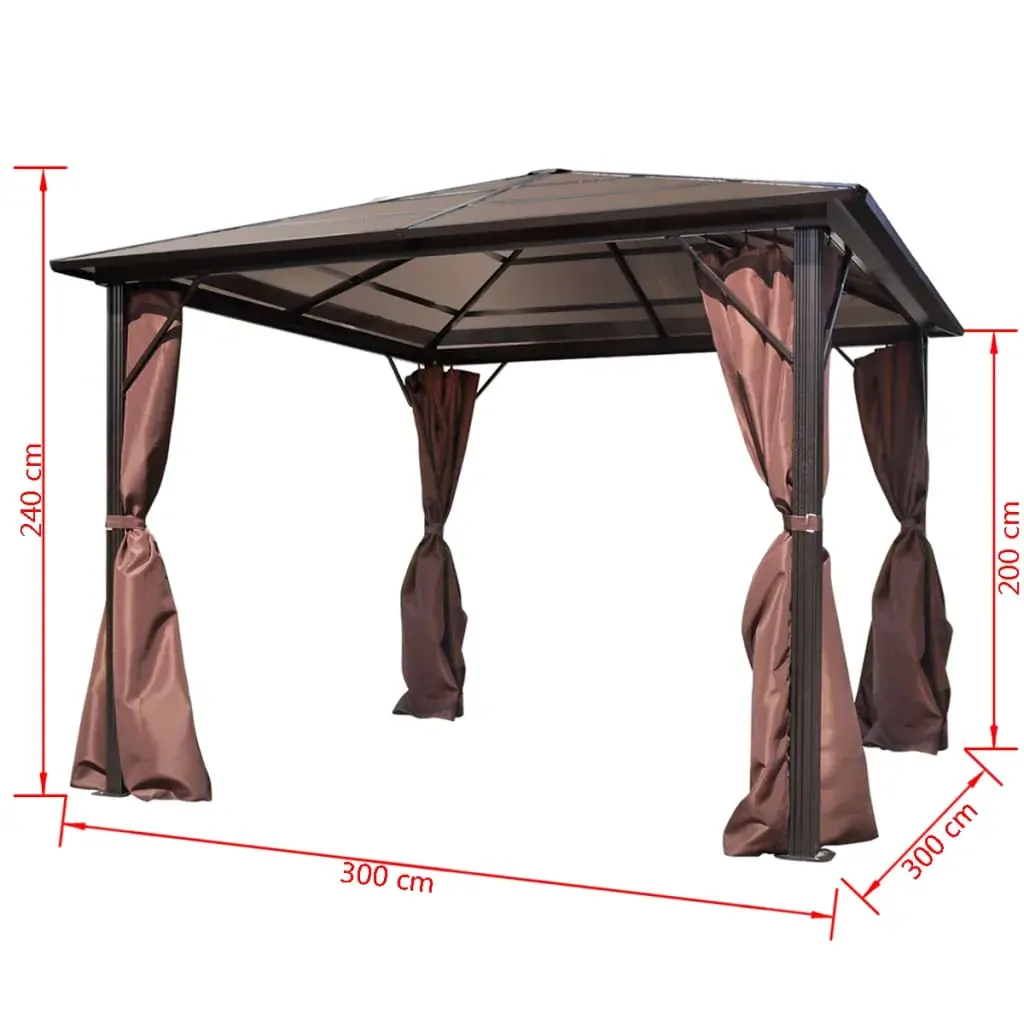 Gazebo with Curtain Aluminium Price