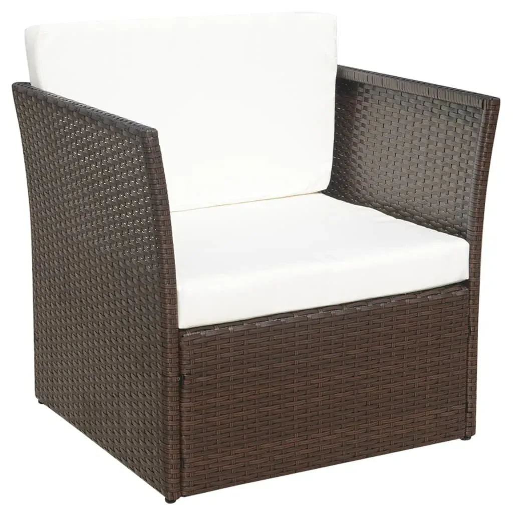 Garden Chair with Stool Poly Rattan Price