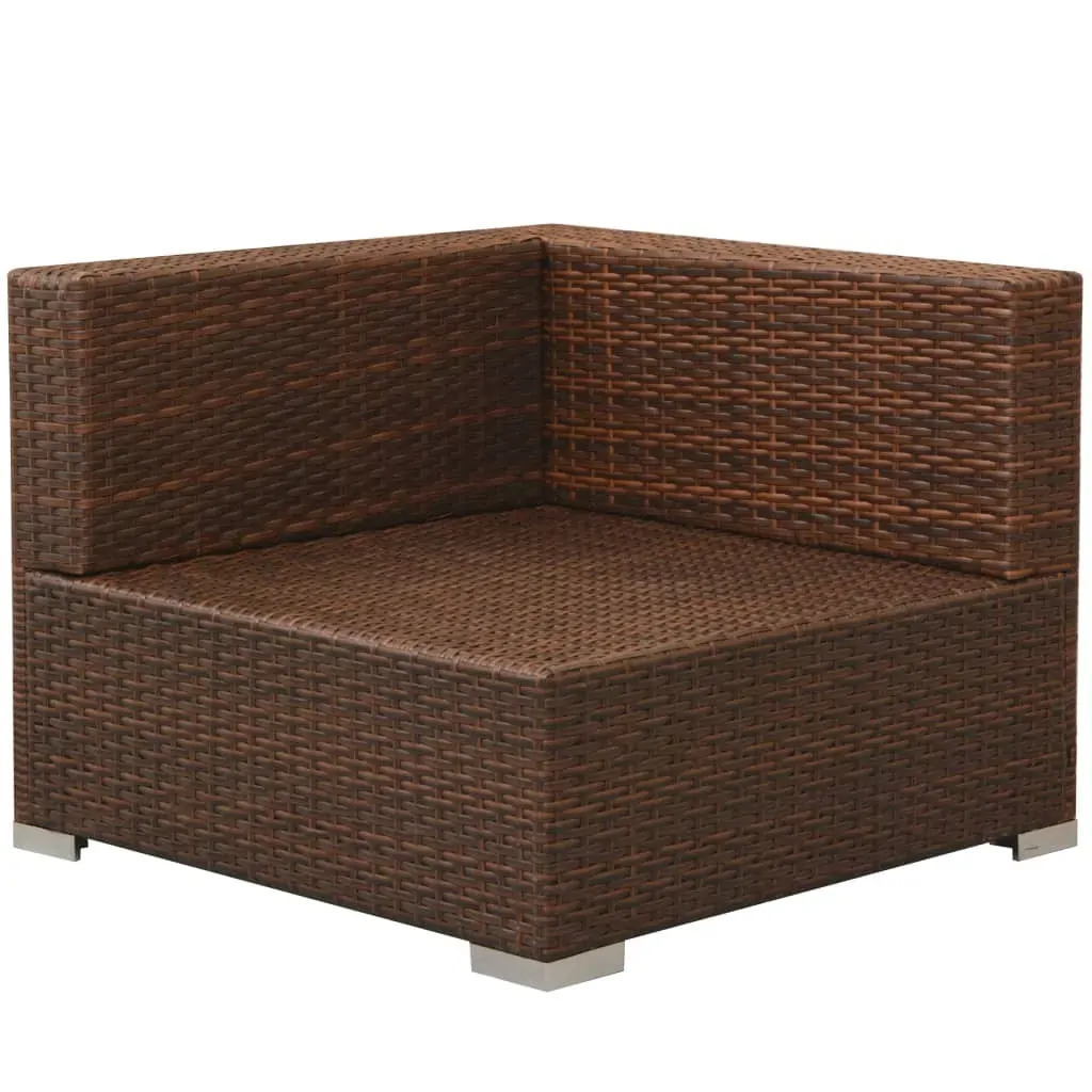 3 Piece Garden Lounge Set with Cushions Poly Rattan Price