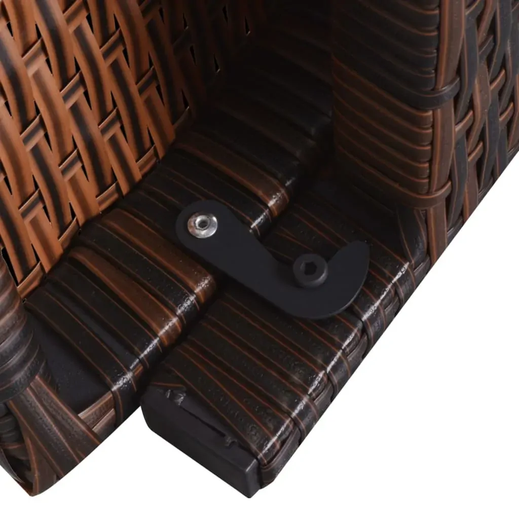 Folding Sun Loungers 2 pcs with Table Poly Rattan Price