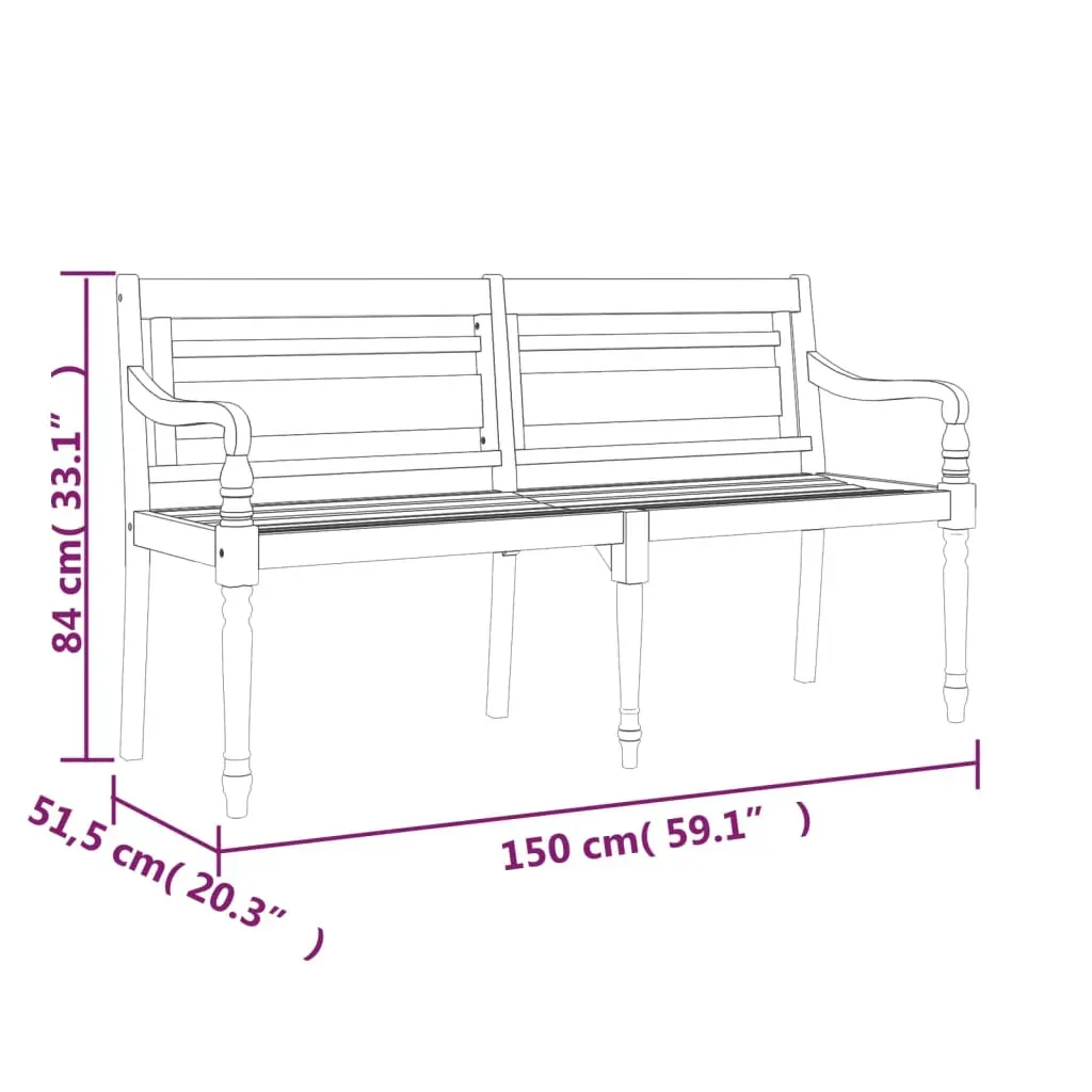 Batavia Bench Teak Price
