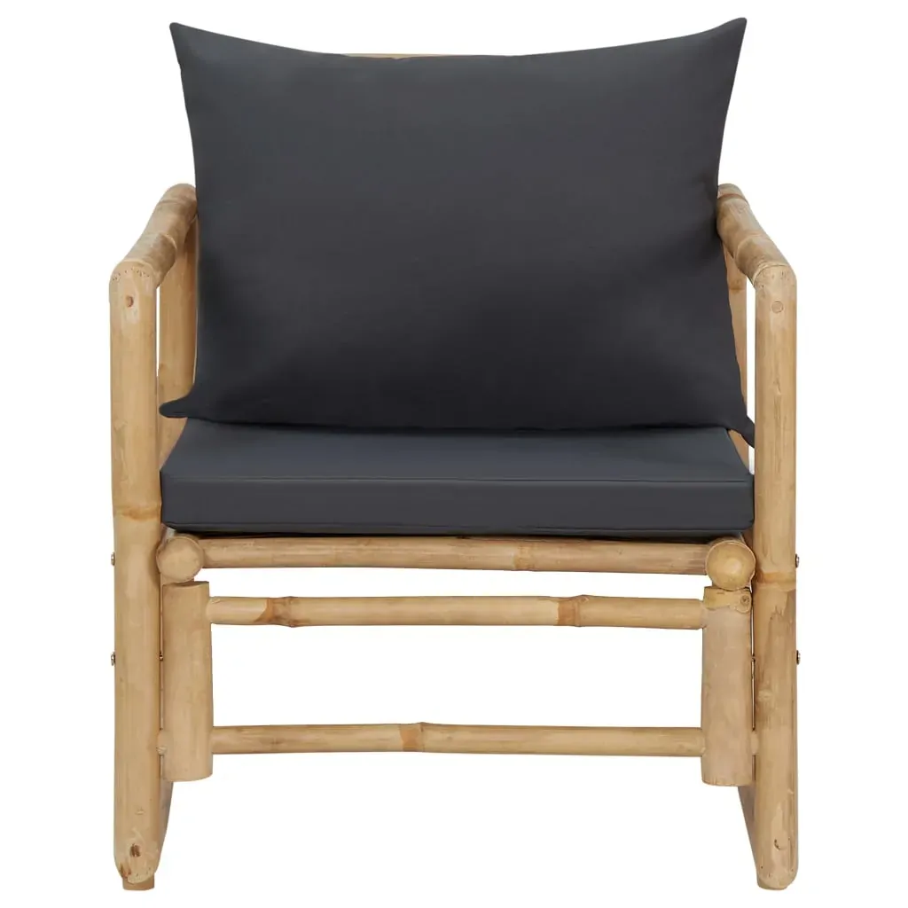 4 Piece Garden Lounge Set with Cushions Bamboo Price