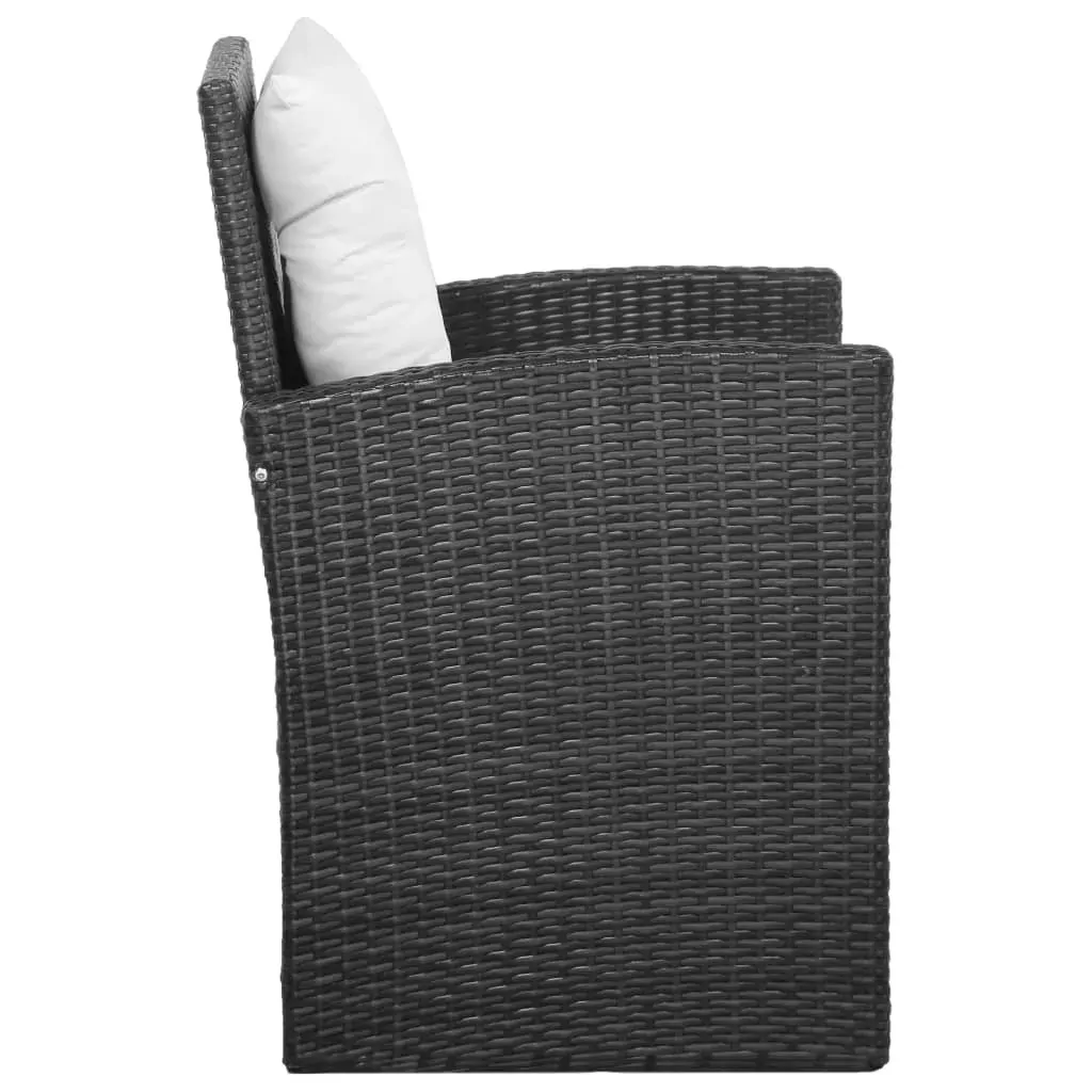 5 Piece Garden Lounge Set with Cushions Poly Rattan Price