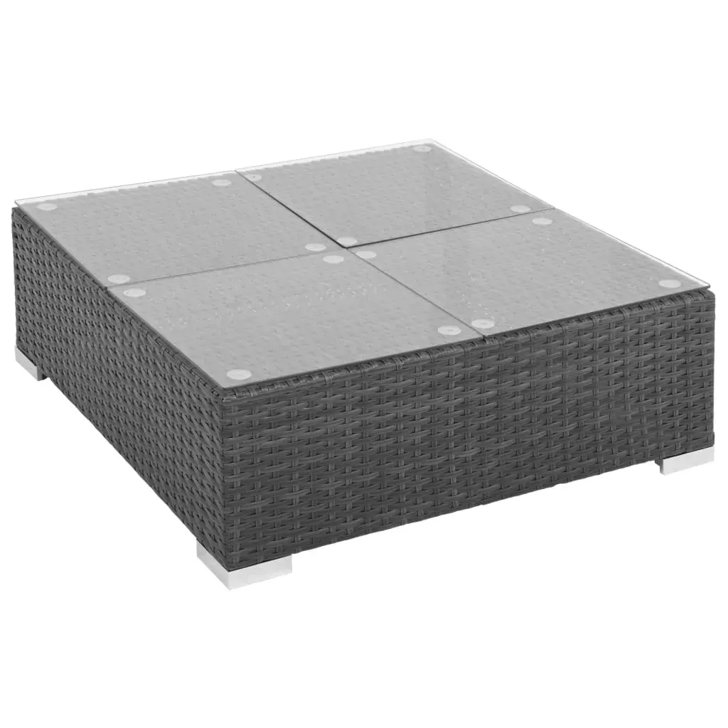 6 Piece Garden Lounge Set with Cushions Poly Rattan Price