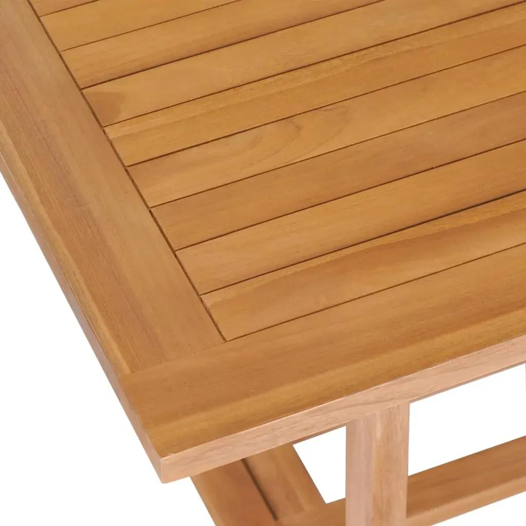 9 Piece Garden Dining Set 180-280x100x75 cm Solid Teak Wood Price