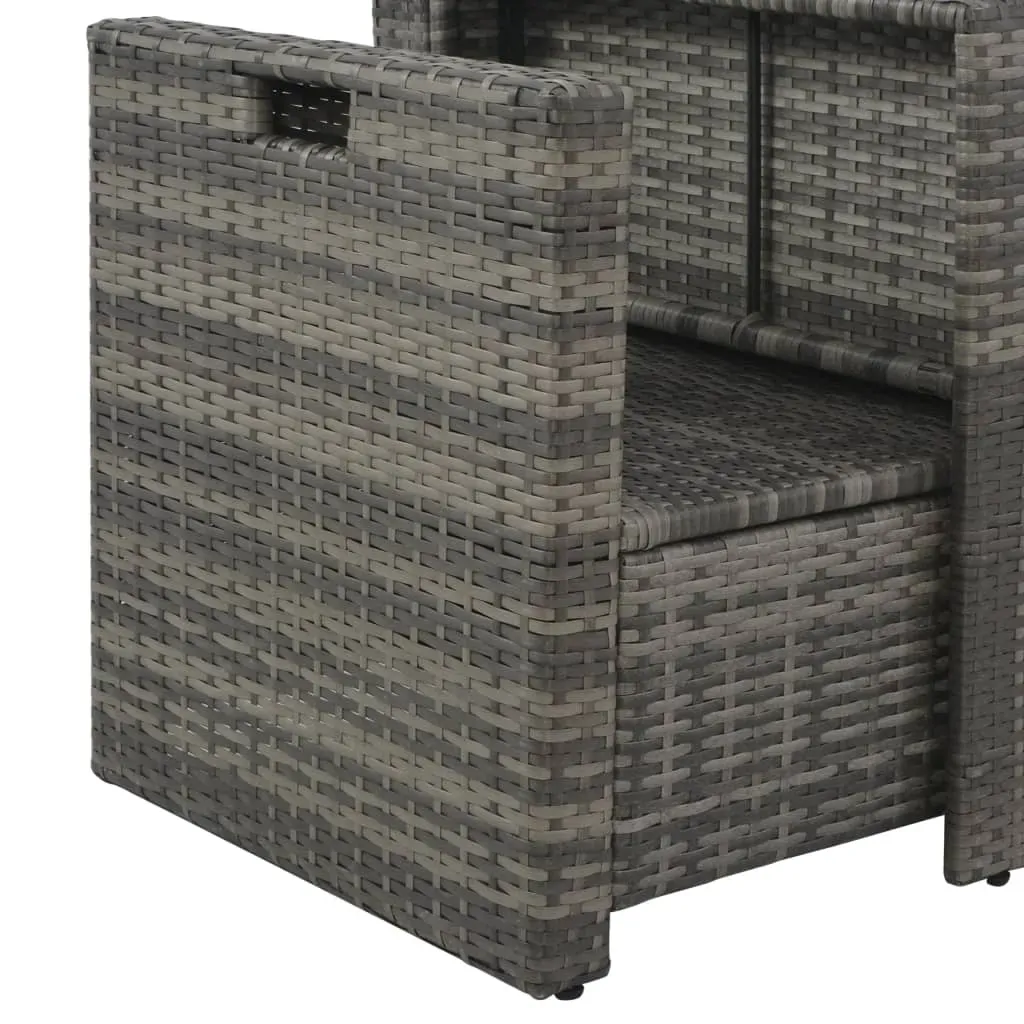 6 Piece Garden Lounge Set with Cushions Poly Rattan Price