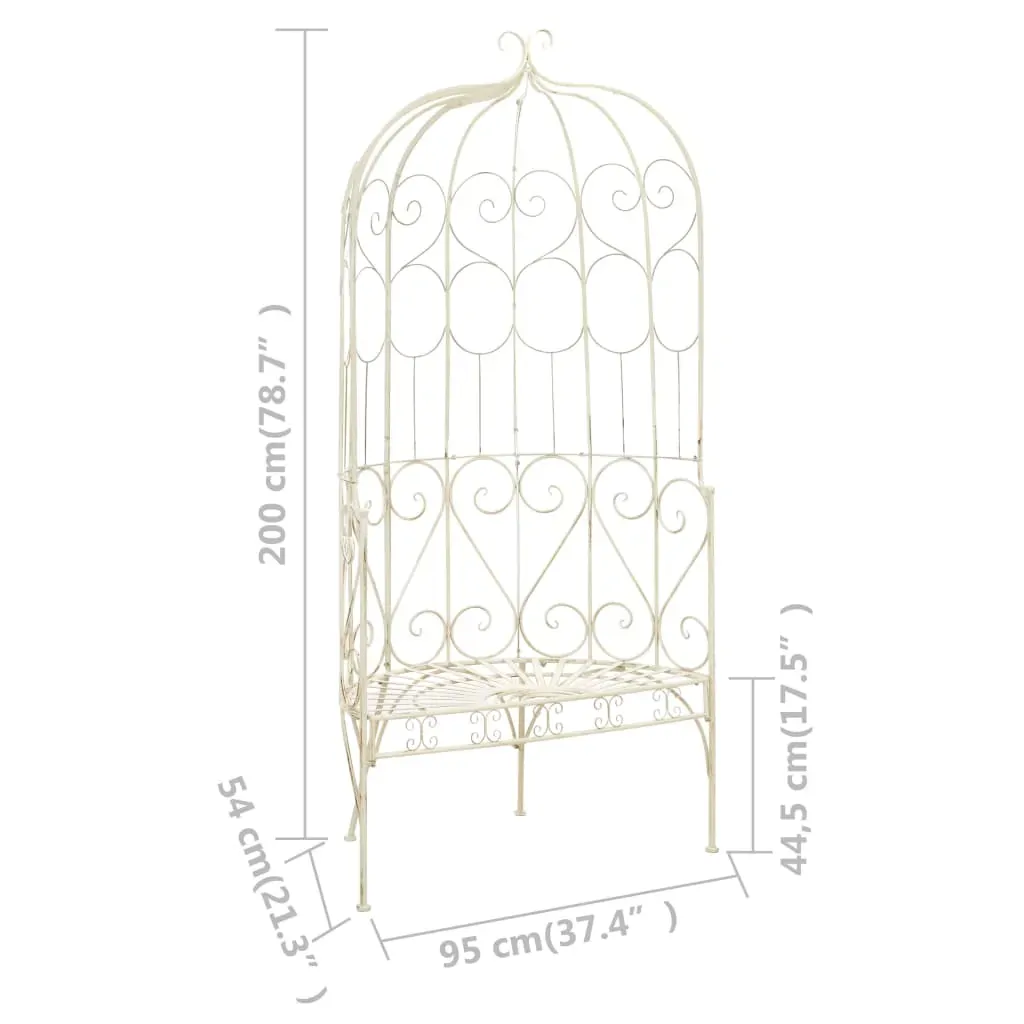 Garden Bench 95 cm Iron Price