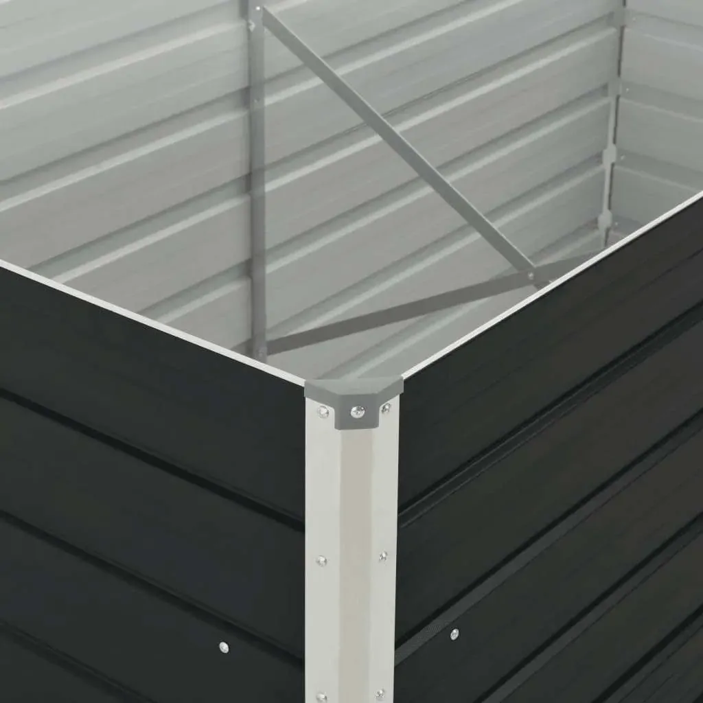 Raised Garden Bed Anthracite Galvanised Steel Price