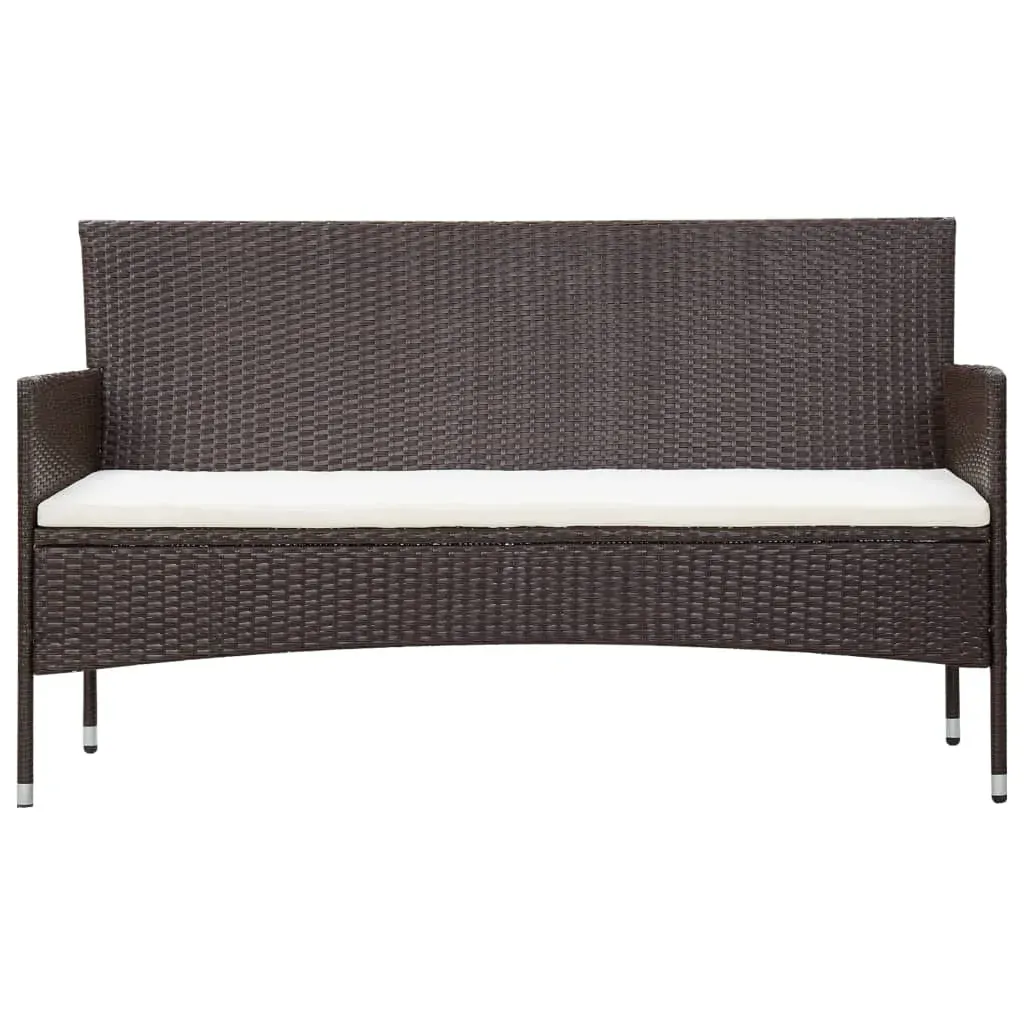 4 Piece Garden Lounge Set With Cushions Poly Rattan Price