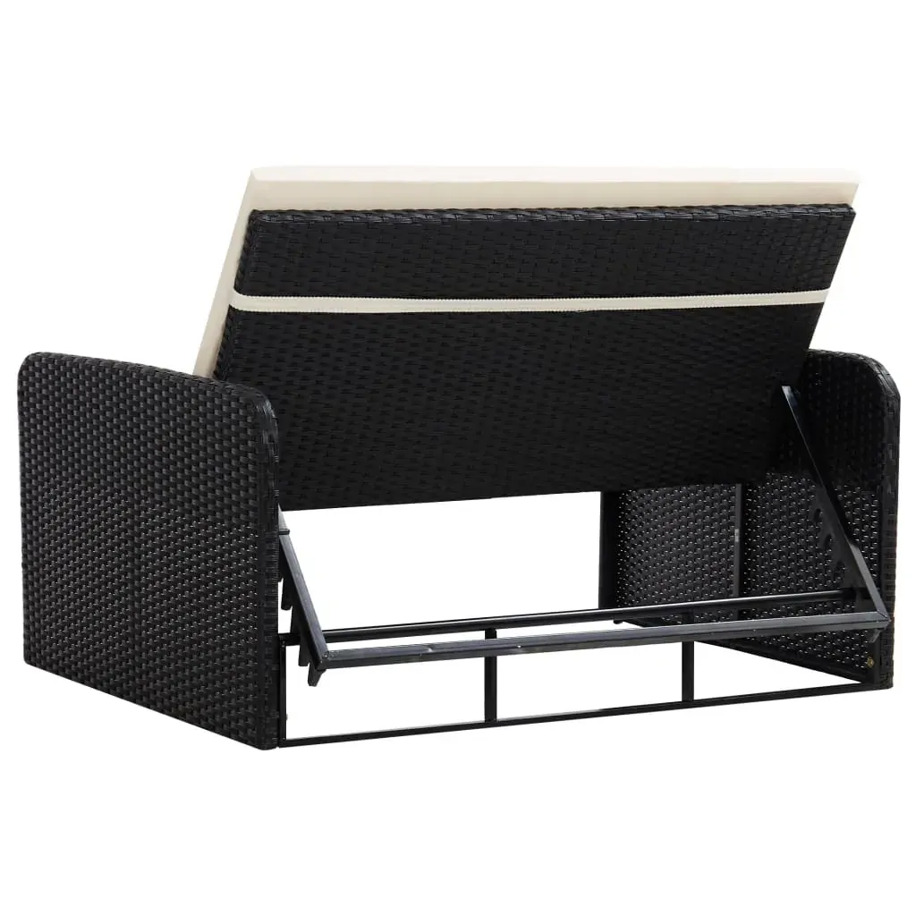 2 Piece Garden Lounge Set with Cushions Poly Rattan Price