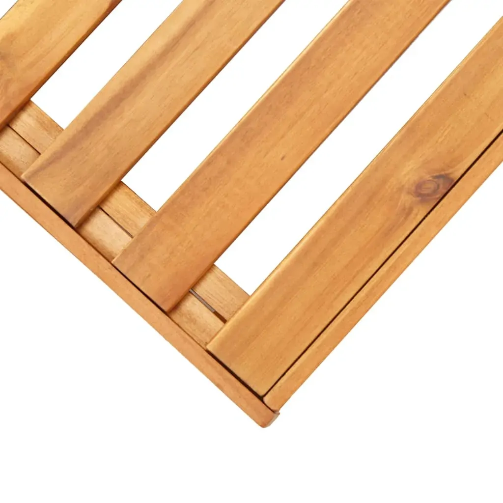 Sectional Footrest 1 pc with Cushion Solid Acacia Wood Price