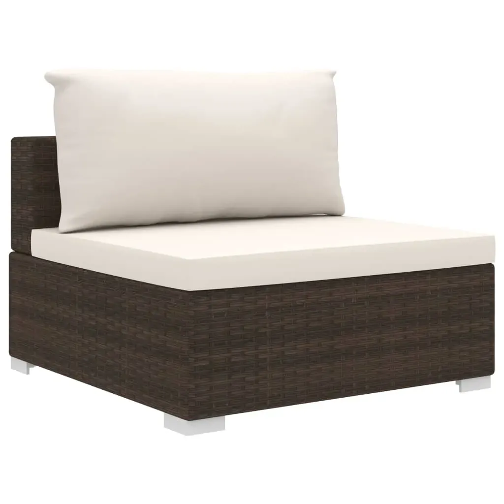 9 Piece Garden Lounge Set with Cushions Poly Rattan Price