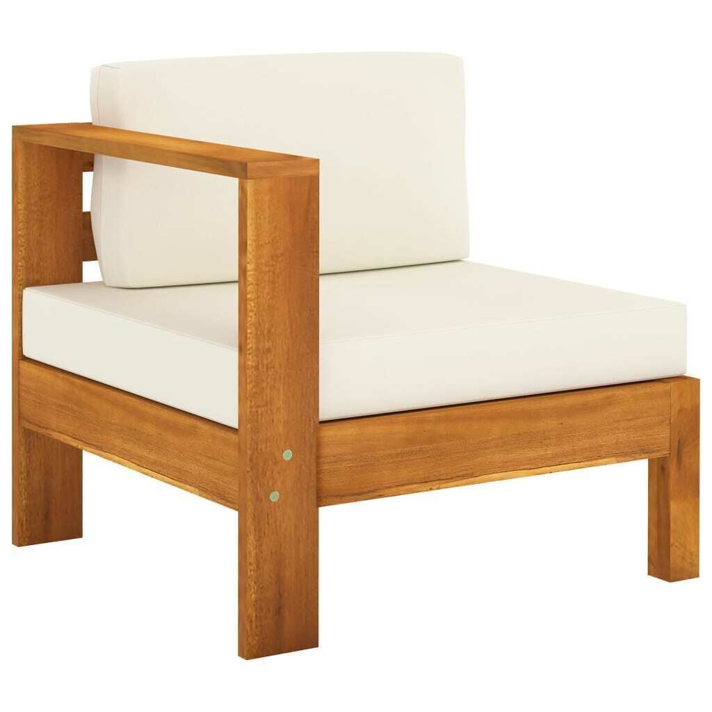 Garden Sofa Bench with Cushions Solid Acacia Wood Price