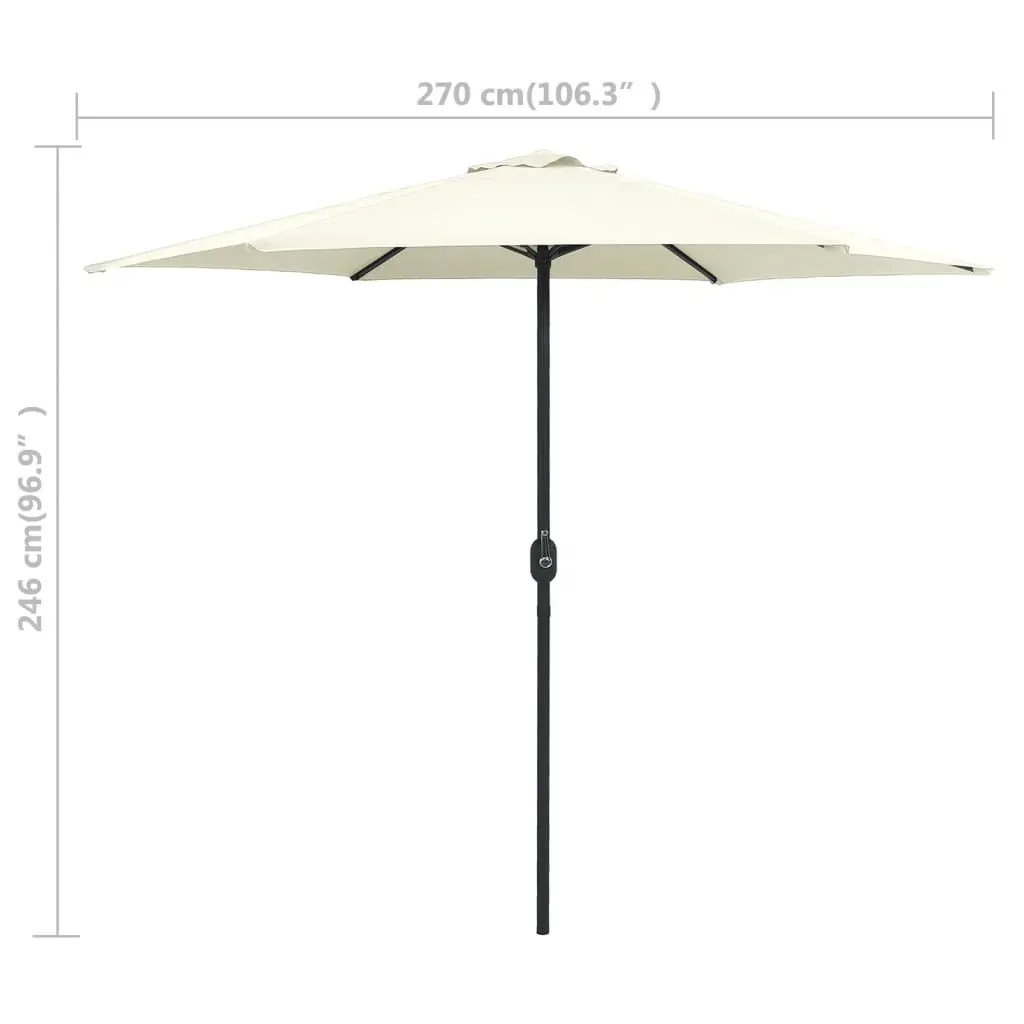 Outdoor Parasol with Aluminium Pole 270x246 cm Price