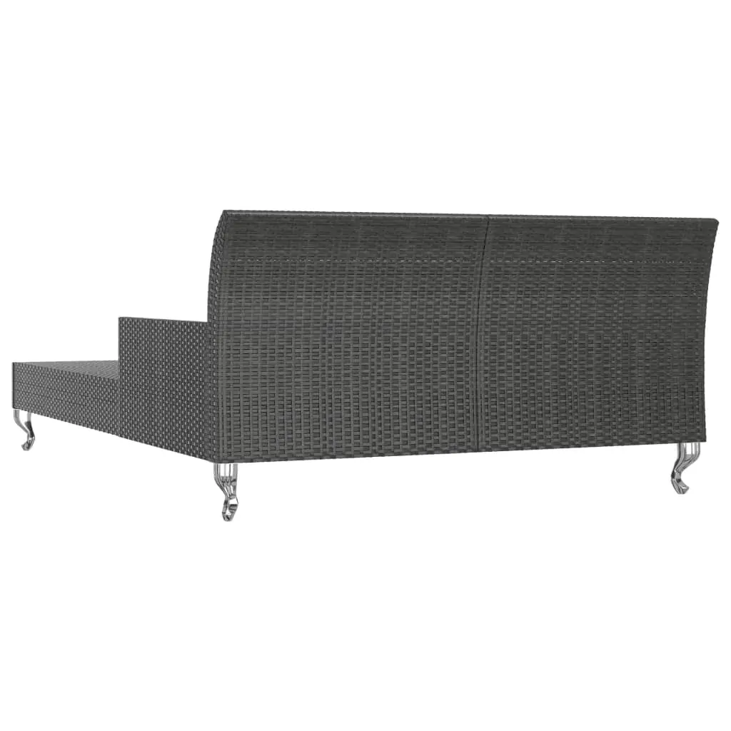 2-Person Garden Sun Bed with Cushions Poly Rattan Price