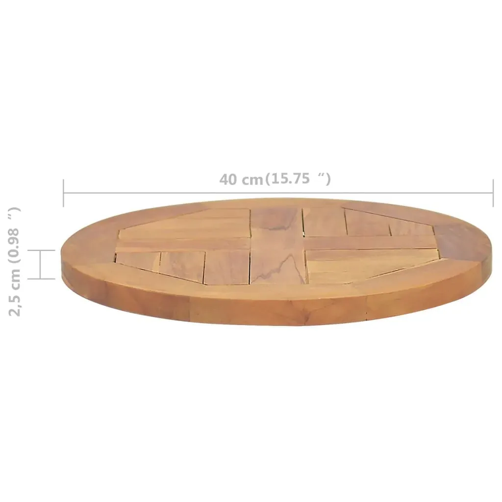 Table Top Solid Teak Wood Round Price