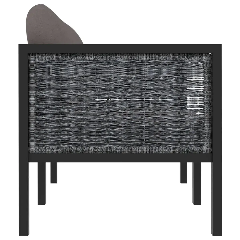 Sofa with Cushions Anthracite Poly Rattan Price