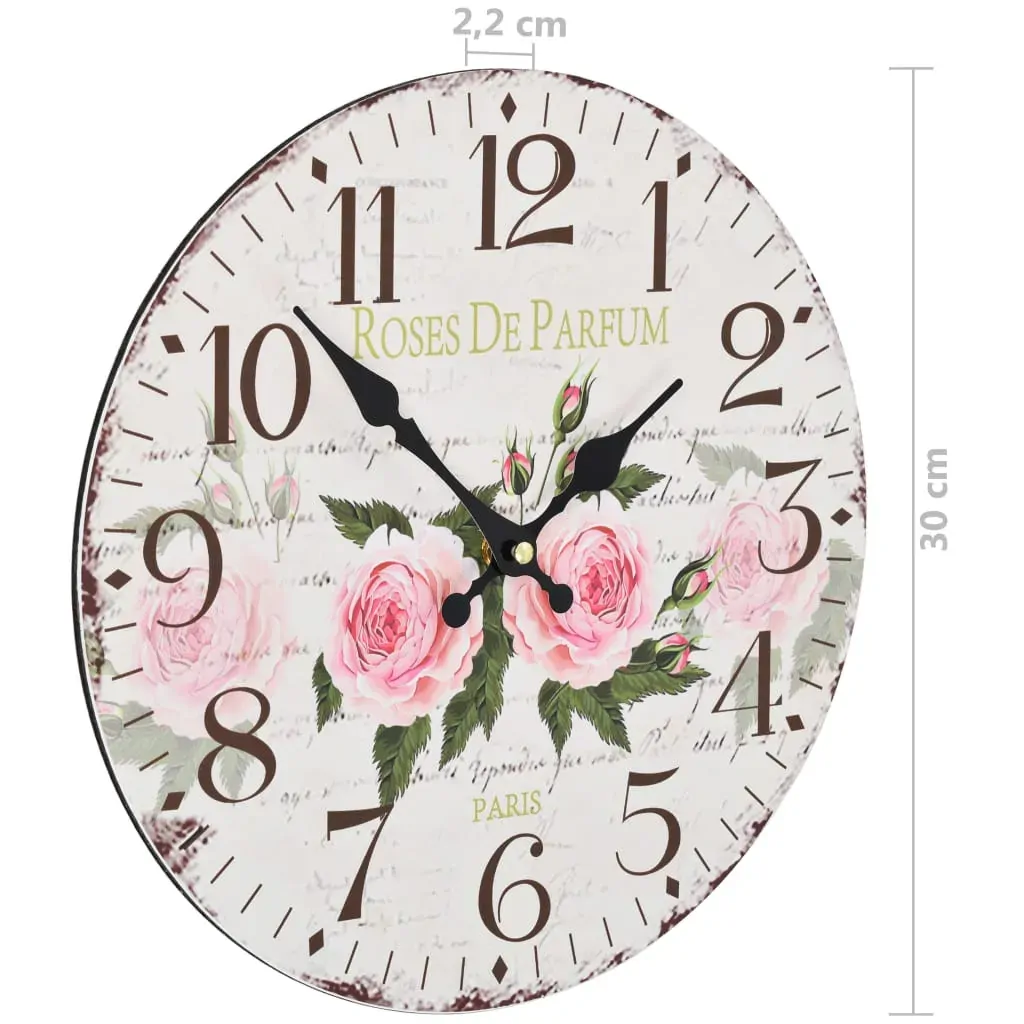 Vintage Wall Clock 30 cm Price