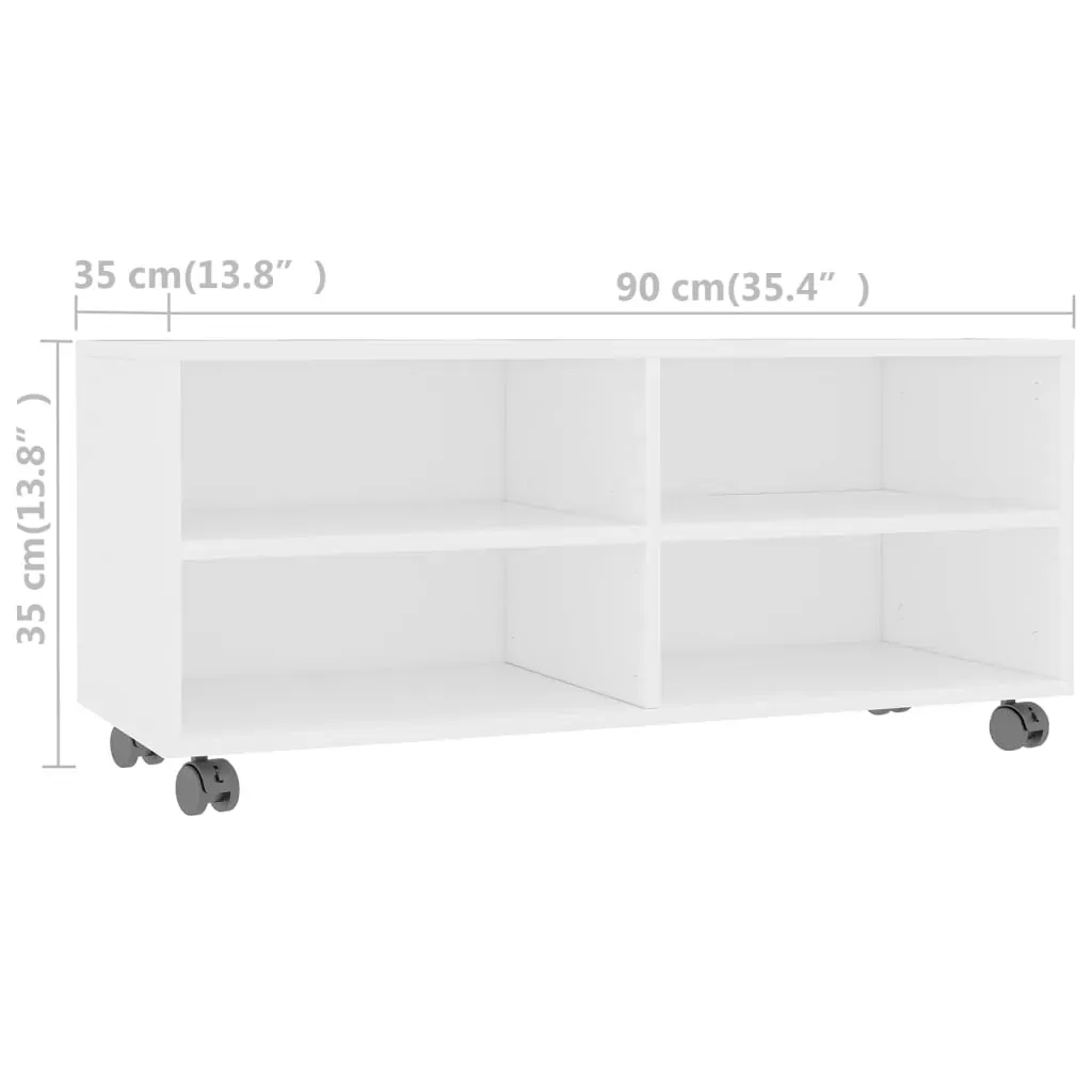 Tarpon TV Cabinet with Castors 90x35x35 cm Engineered Wood Price