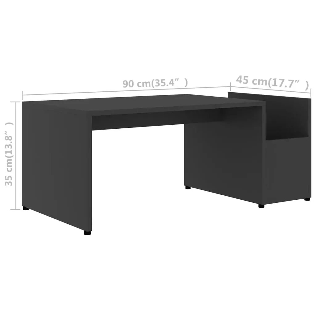 Coffee Table 90x45x35 cm Engineered Wood Price