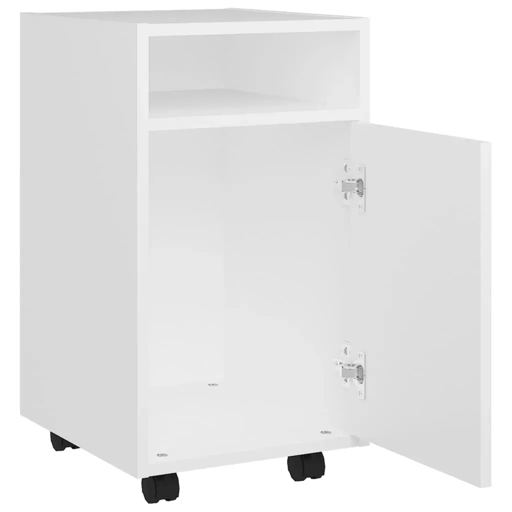 Side Cabinet with Wheels 33x38x60 cm Engineered Wood Price