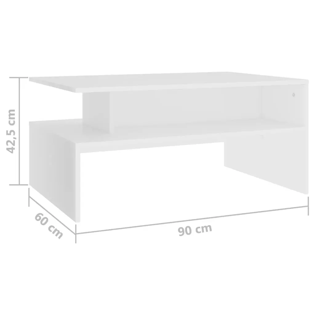 Coffee Table 90x60x42.5 cm Engineered Wood Price